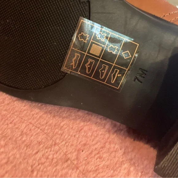 Michael Kors Leather Hamilton Riding Boots Luggage Brown/MK Buckle Size 7 - Picture 7 of 7